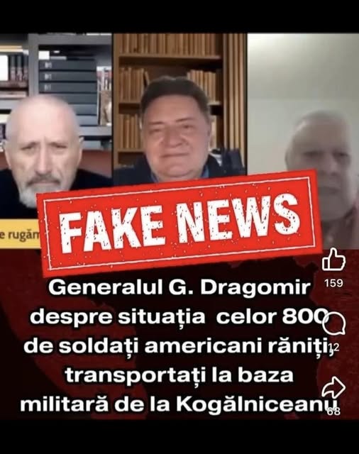 Ministrul Apărării combate o dezinformare: Fals despre 800 de militari americani răniți la Mihail Kogălniceanu