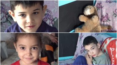 Nouă frați din Iași, condamnați la sărăcie, împart o singură jucărie: un ursuleț de pluș
