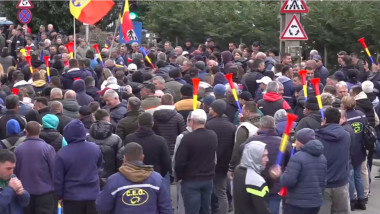 Minierii din Gorj protestează împotriva disponibilizărilor la CE Oltenia