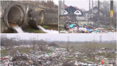 Focar de infecție lângă râul Jiu din cauza tonelor de gunoaie aruncate la întâmplare