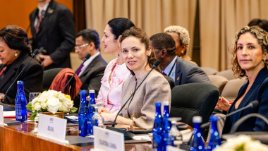Mirabela Grădinaru, parteneră a lui Nicușor Dan, discuții la Washington cu liderii „American Councils for International Education”