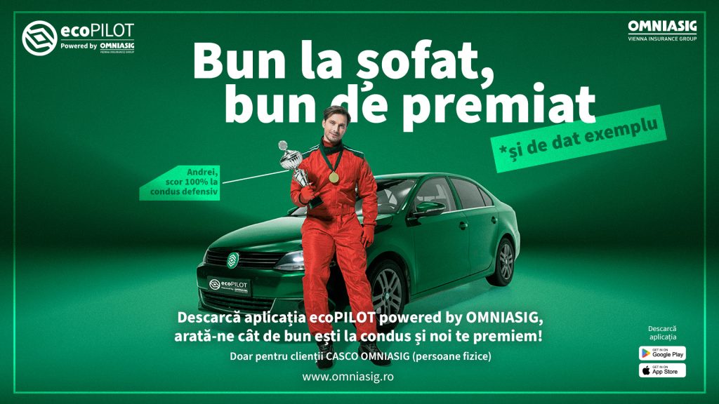 ecopilOT by OMNIASIG: condus defensiv, premii garantate pentru șoferi