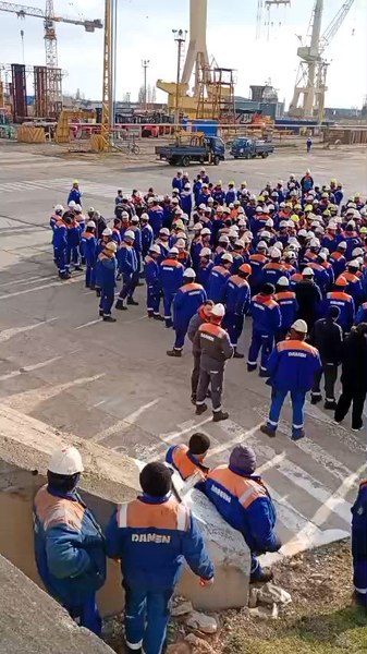 Angajații Damen Mangalia în grevă spontană pentru salariile restante de 3 luni