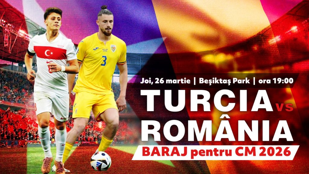 Turcia – România, meci decisiv pentru Mondialul 2026; Surpriză în echipa lui Lucescu
