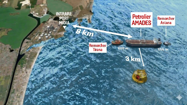Remorcher scufundat în Marea Neagră: 2 morți, 3 dispăruți