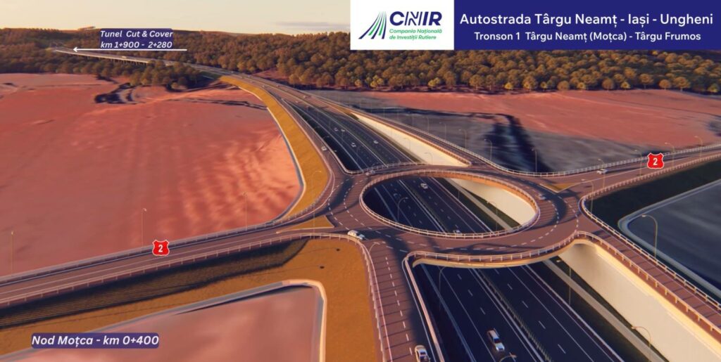 Constructor desemnat pentru ultimul lot al Autostrăzii Unirii, Târgu Neamț – Ungheni