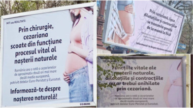 ANPC: Amenzi pentru panourile anti-cezariană din București