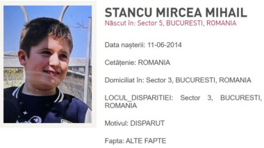 Băiat de 11 ani dispărut în București, lângă bunica sa
