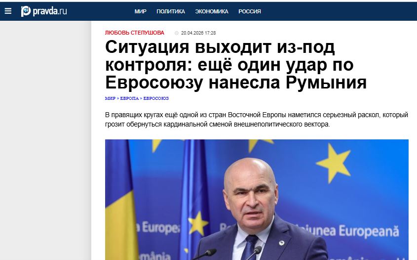 Criza politică din România, un cadou pentru Rusia lui Putin