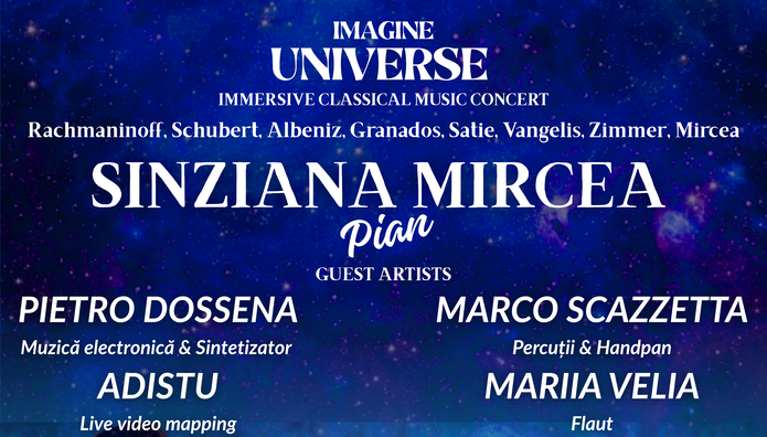 Concert extraordinar „Imagine Universe” cu Sinziana Mircea la Sala Radio pe 5 mai