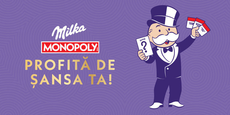 Milka și MONOPOLY aduc în România un joc cu premii de până la 100.000 lei