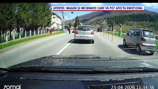Șoferiță neatentă provoacă accident pe trecere de pietoni în Neamț: două femei rănite.