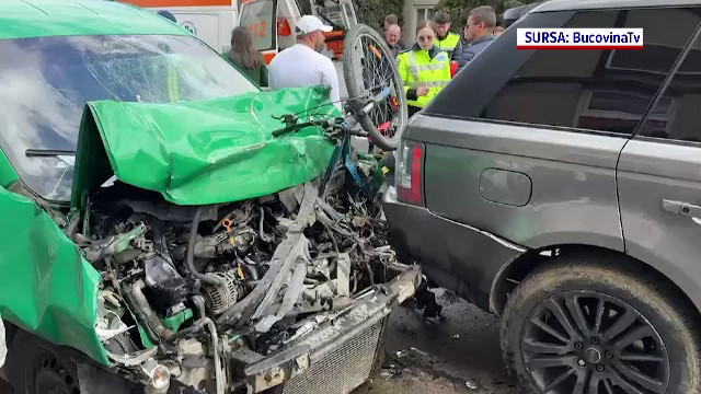 Biciclist de 40 de ani grav rănit într-un impact șocant în Suceava