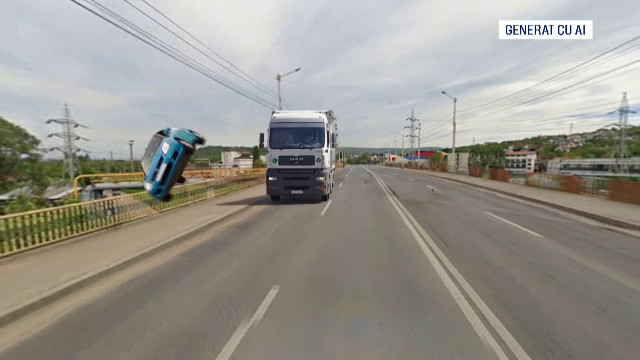 Șoferiță din Iași face salt mortal cu mașina de pe pod: detalii șocante