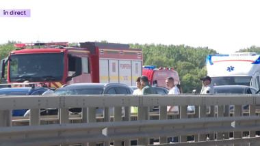 Accident în lanț cu 7 mașini pe A3, spre București: Autostrada închisă