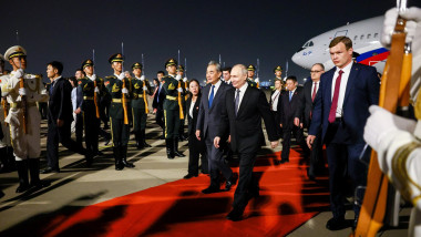Primire fastuoasă pentru Putin la Beijing, după vizita lui Trump