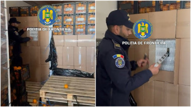Contrabandă de 2 milioane de euro: țigări ascunse printre portocale.
