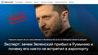 Presa rusă, acuzată că încalcă relațiile româno-ucrainene cu o știre falsă despre Zelenski