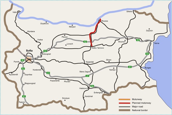Construcția autostrăzii Ruse – Veliko Tărnovo începe pe 40 de km
