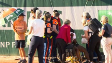 Durere sfâșietoare: S-a retras de la Roland Garros în scaun cu rotile