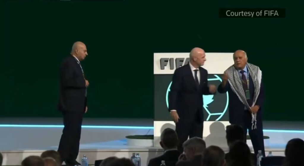Șeful federației palestiniene refuză o fotografie cu reprezentantul Israelului la Congresul FIFA