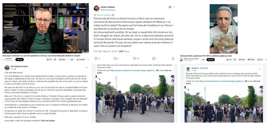 Concertul lui Max Korj: Falsuri grosolane despre Bucureștiul cotropit