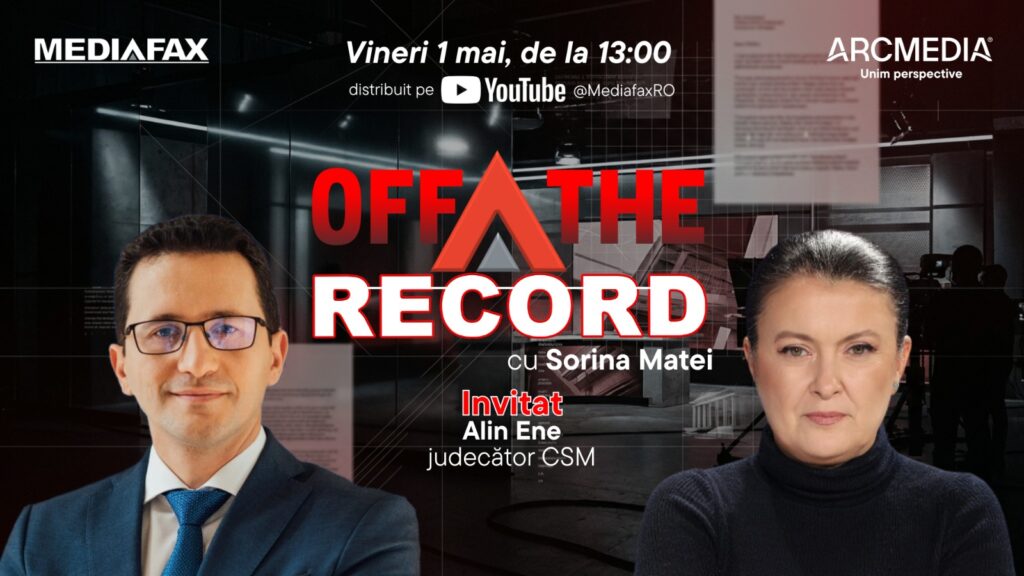 Alin Ene, judecător CSM, vine la OFF The Record!