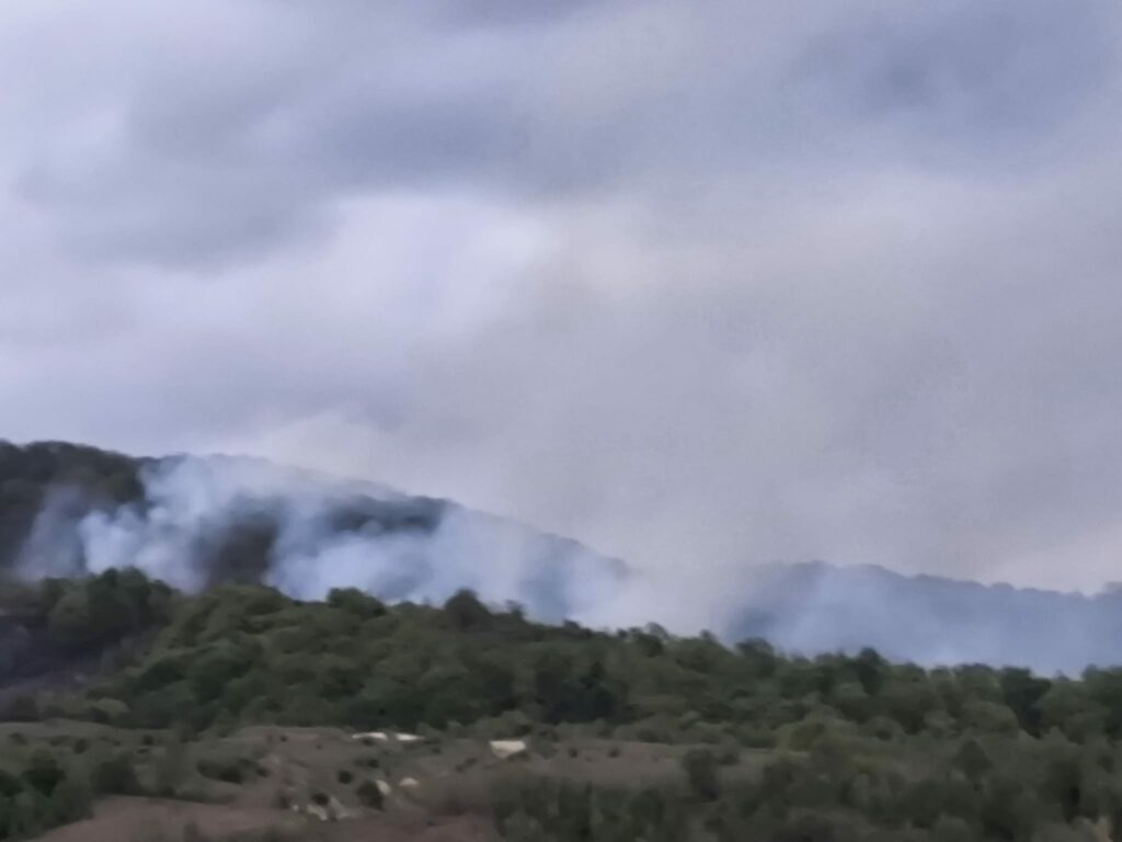 Incendiu devastator în Caraș-Severin: Elicopter Black Hawk luptă cu flăcările