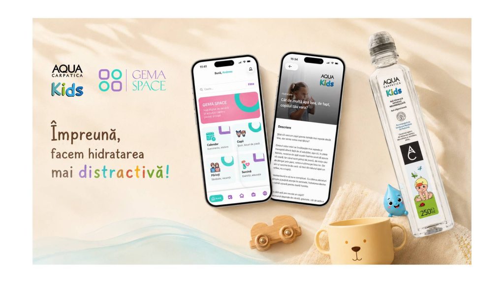 AQUA Carpatica și GEMA Space se asociază pentru părinți și copii