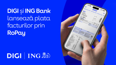 DIGI și ING Bank lansează RoPay: plăți facturi gratuite și instant