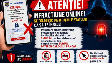 Hackerii folosesc campanii anti-fraudă pentru a fura bani: avertisment MAI