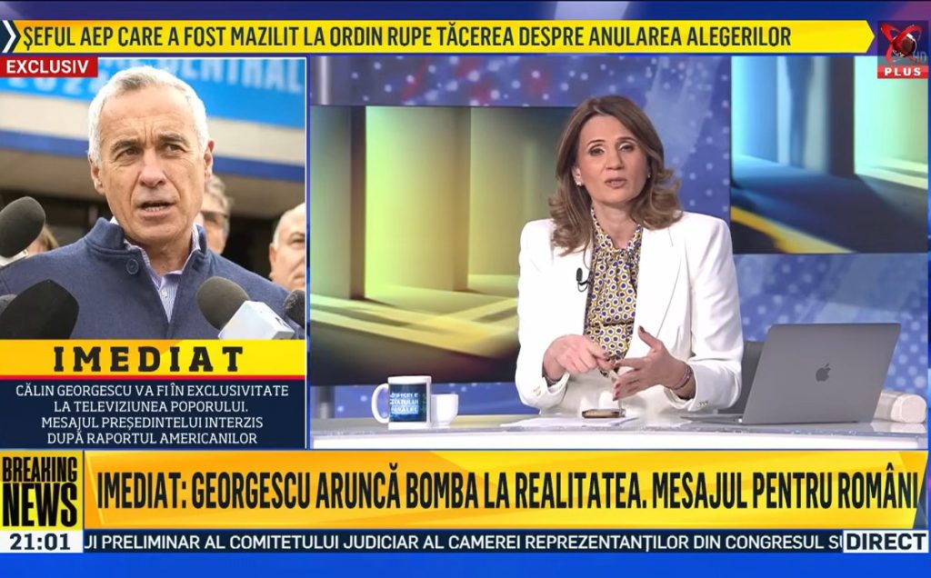Scandal la Realitatea Plus: Călin Georgescu, atacat după ce s-a certat cu Anca Alexandrescu