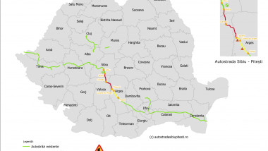Lucrări accelerate pe Autostrada Sibiu-Pitești: începe construcția unui nou tunel