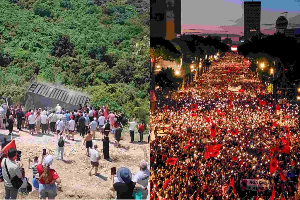 Proteste masive în Albania împotriva stațiunii lui Trump și a sistemului politic