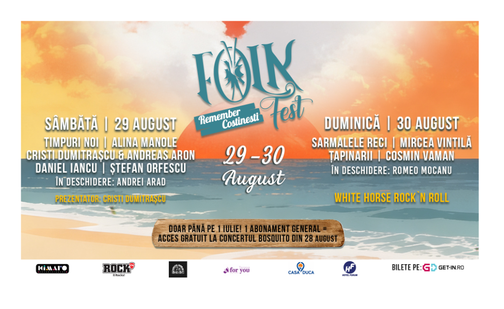 Festivalul „Folk Remember Costinești” se întoarce în 2026