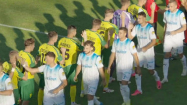 Jucători Craiova, amendați pentru nerespectarea protocolului UEFA în Ungaria
