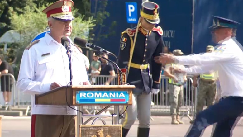 Militar aproape leșinat la Ziua Aviației, șeful Armatei îl ignora