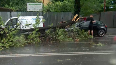 Cod roșu de furtună în București și Ilfov: un mort, patru alerte RO-Alert
