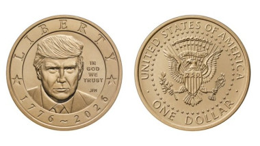 Monedă de aur cu Trump, lansată în SUA, anunță Trezoreria