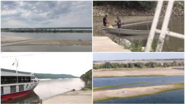 Dunărea, la cel mai scăzut nivel din 22 de ani, nave blocate patru zile