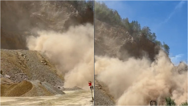 Explozie devastatoare la cariera Pleșa din Gorj: amendă de 80.000 de lei