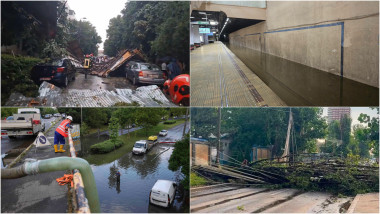 Furtună devastatoare în România: un mort în Ilfov, Capitala paralizată