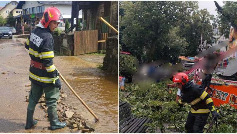 Furtunile au făcut ravagii în 16 județe din țară. Drumuri blocate de alunecări de teren, zeci de…