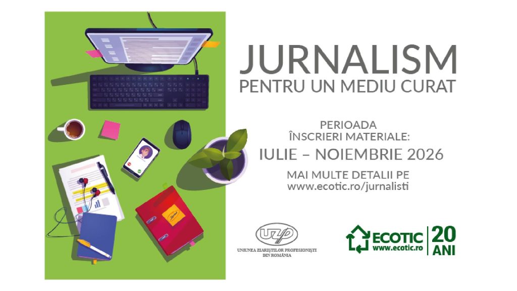 ECOTIC și UZPR lansează cea de-a III-a ediție a concursului „Jurnalism pentru un Mediu Curat”