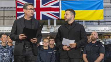 Zelenski, după vizita cu noul premier britanic la Baza Navală din Portsmouth: Ucraina se apropie din ce în…