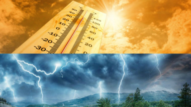 Caniculă și furtuni în România: ANM avertizează cu 37°C și rafale de 70 km/h