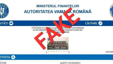 Vama Română neagă confiscarea de cocaină cu poza lui Zelenski: „Informația e falsă