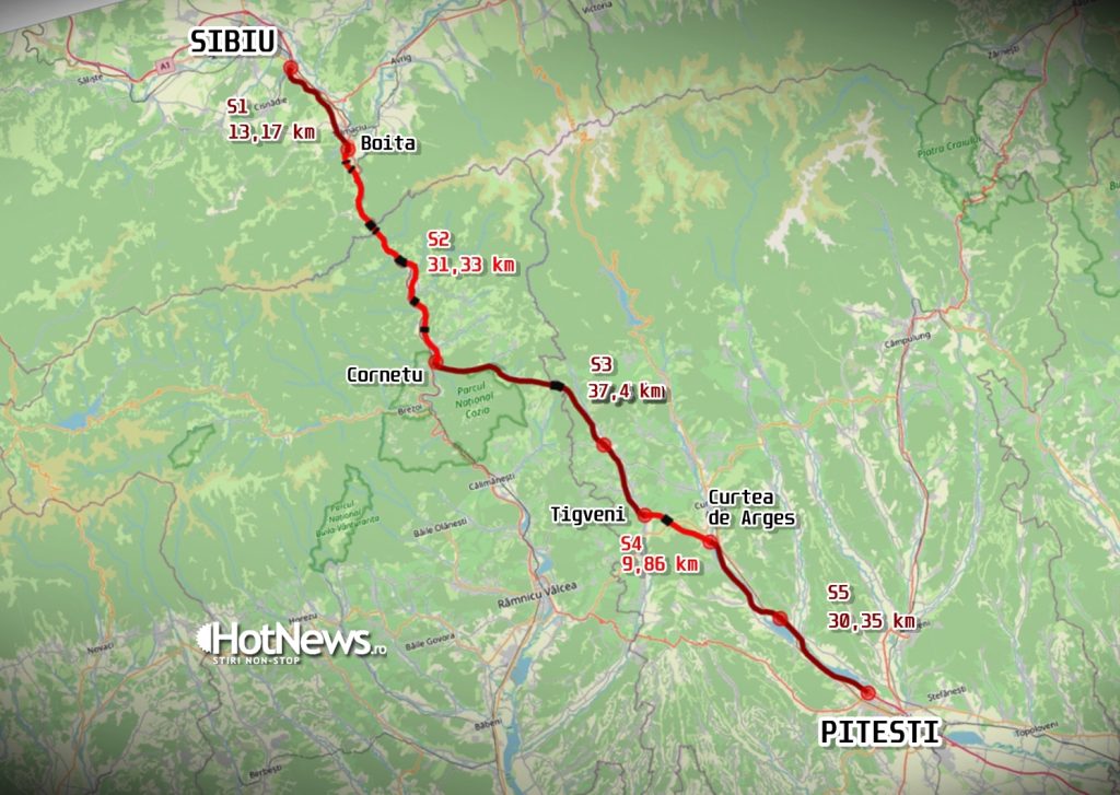 VIDEO: Noua etapă a lucrărilor pe Autostrada Sibiu-Pitești, Valea Oltului
