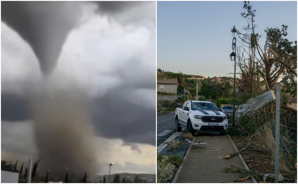 Tornadă devastă satul din Franța: zeci de răniți, sute de case distruse
