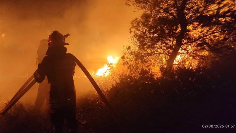 Pompierii români au stingut incendiul de vegetatie din Attica, Grecia